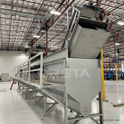 PA66雙層氣囊袋清洗回收利用機，廢塑料氣囊袋攪拌清洗脫水機