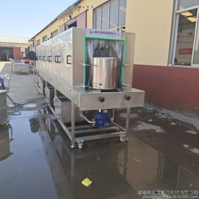 義康牌XKJ-6000型  雞柳盤清洗機(jī)  塑料盒清洗機(jī) 餐盤去污清洗機(jī)