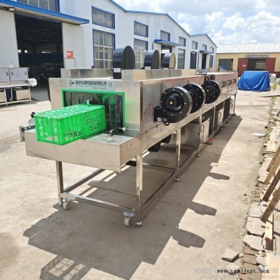 義康牌XKJ-6000型 塑料盤清洗機  塑料盒子清洗機  全自動刷盒機  餐盒清洗機