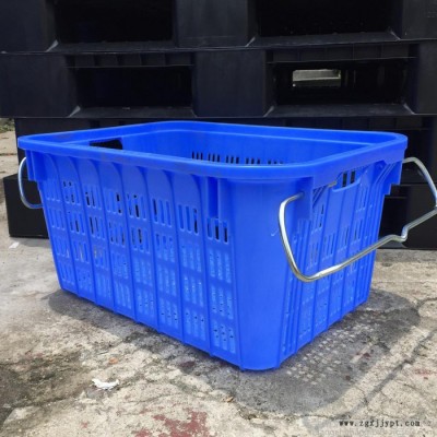 供應(yīng)貴州貴陽網(wǎng)格塑料周轉(zhuǎn)蘿 帶提手蔬菜周轉(zhuǎn)筐  物流配送運(yùn)輸塑料筐 可燙金logo 加厚套疊包裝周轉(zhuǎn)