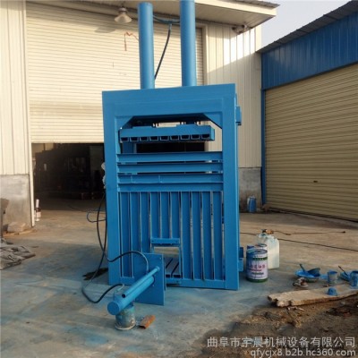 半自動立式40噸塑料瓶打包機(jī)  江西易拉罐壓扁機(jī)