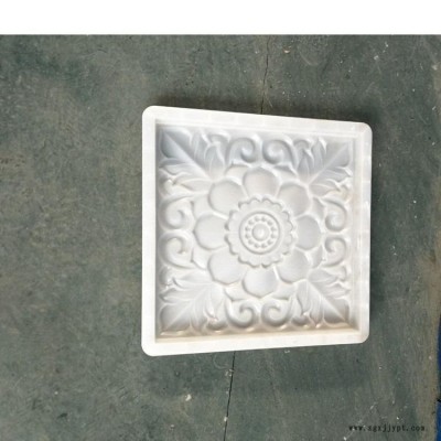 植草雙八字五孔路面磚模具 四孔水泥植草彩磚塑料模具 停車場(chǎng)專用