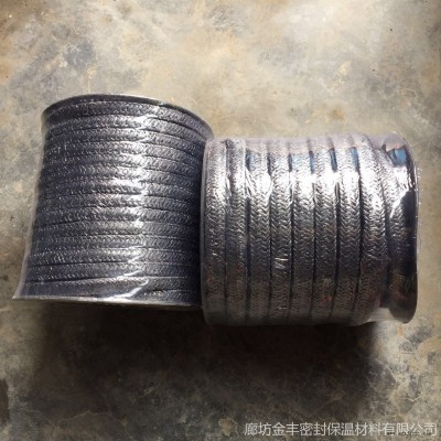 營口市高強石墨盤根 編織石墨密封圈 石墨填料 石墨盤根 任意規(guī)格都可加工金豐牌