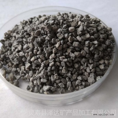 澤達(dá)40目黑色操場(chǎng)跑道用亮黑砂 耐磨金剛砂地坪骨料