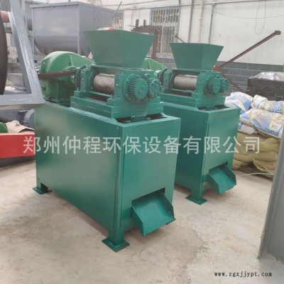 仲程1556型硫酸銨擠壓造粒機 炭黑對輥造粒機  有機肥擠壓干法造粒機