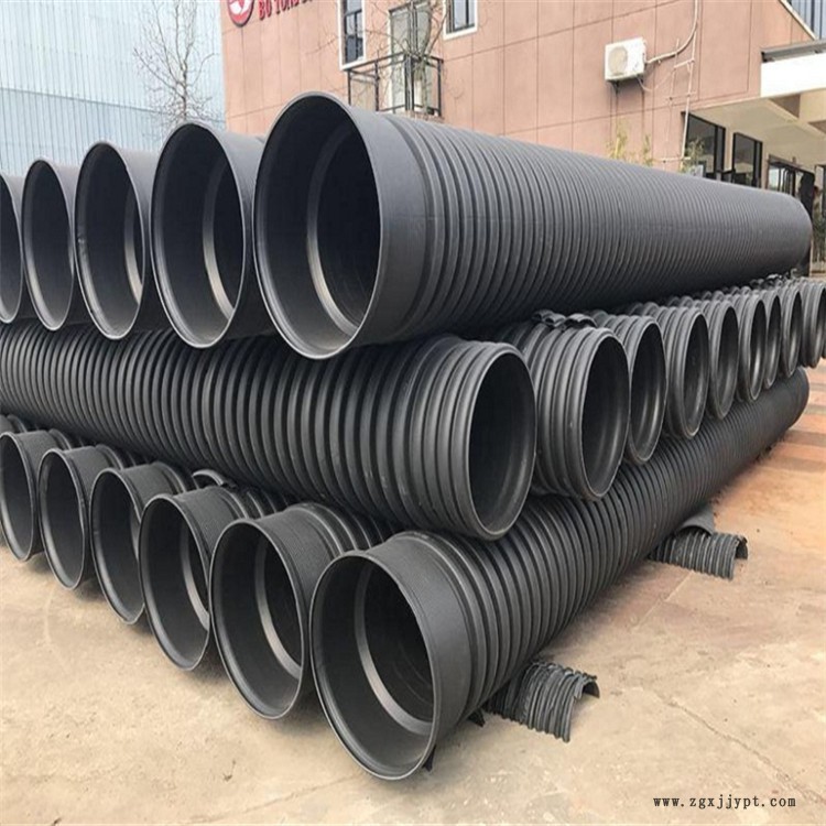 PE塑料波紋排污管 純原料PE雙壁波紋管 徐州PE雙壁波紋管 施工方便