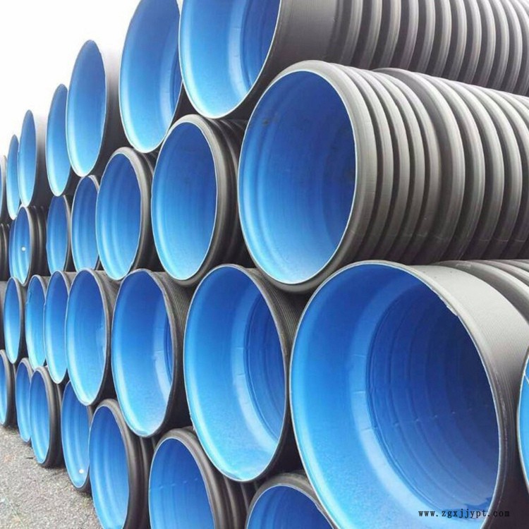 PE塑料波紋排污管 純原料PE雙壁波紋管 徐州PE雙壁波紋管 施工方便