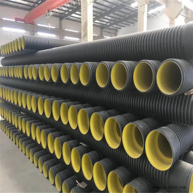 PE塑料波紋排污管 純原料PE雙壁波紋管 徐州PE雙壁波紋管 施工方便