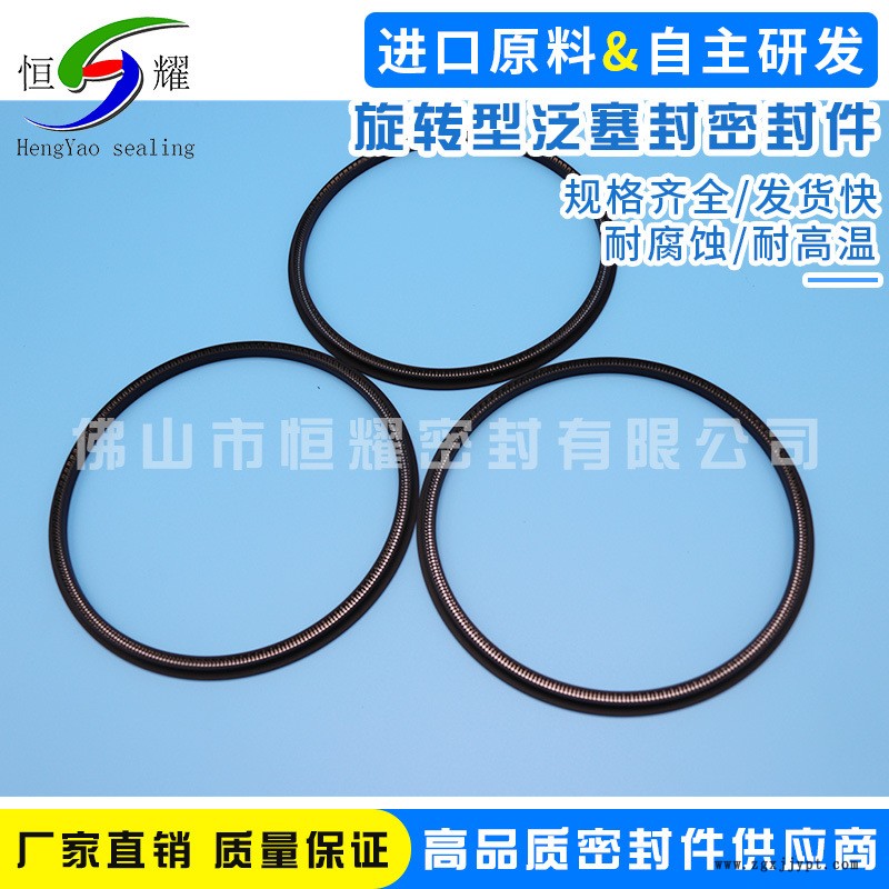 直銷(xiāo)高速旋轉(zhuǎn)泛塞封 彈簧蓄能密封圈 密封圈帶彈簧密封圈范塞圈示例圖5