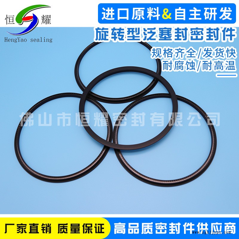 直銷(xiāo)高速旋轉(zhuǎn)泛塞封 彈簧蓄能密封圈 密封圈帶彈簧密封圈范塞圈示例圖4