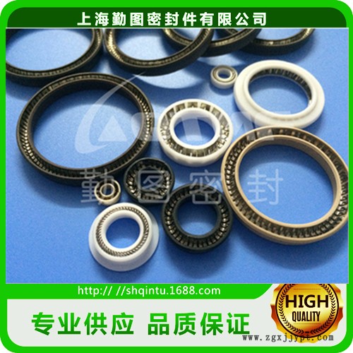 聚四氟乙烯油封 優(yōu)質四氟彈簧蓄能密封圈 油缸泛塞封密封圈