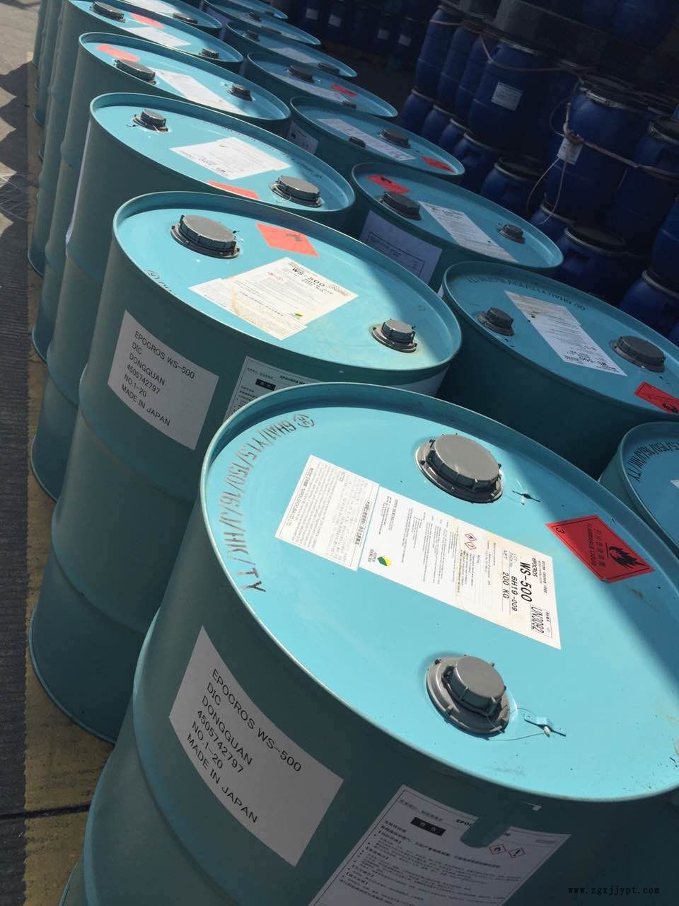 提供新驊化工含惡唑啉基團(tuán)水性印花膠漿交聯(lián)劑WS-500 印花膠漿單液型交聯(lián)劑示例圖2