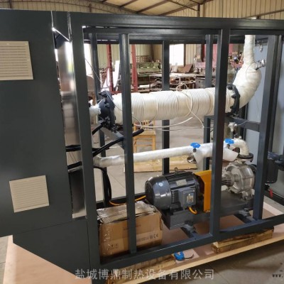 電磁導(dǎo)熱油加熱器 電加熱導(dǎo)熱油爐 配非標油水冷卻器模溫機