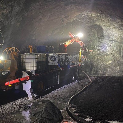 隧道機械手濕噴車回彈率低 粉塵濃度低