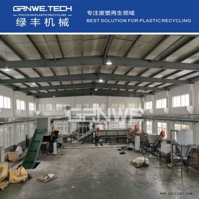 毒液桶清洗不干膠機器 塑料危廢桶清洗處理生產(chǎn)線