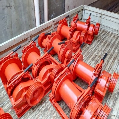 邢臺杏林機(jī)械手控卷揚機(jī) 電動洛陽鏟專用手控剎車離合卷揚機(jī)