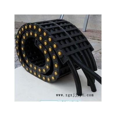 滄 纜穿線塑料拖鏈 機(jī)械手傳動(dòng)尼龍拖鏈 穿線工程塑料鏈條
