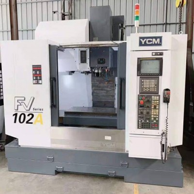加工廠轉(zhuǎn)型賠本出售二手臺灣永進(jìn)FV102A立式加工中心二手加工中心帶機(jī)械手24工位刀庫