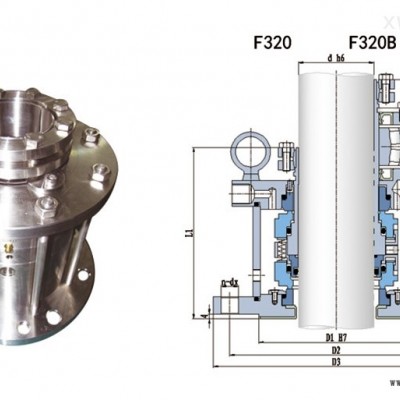 F320型頂入耐強腐蝕雙端面集裝式密封