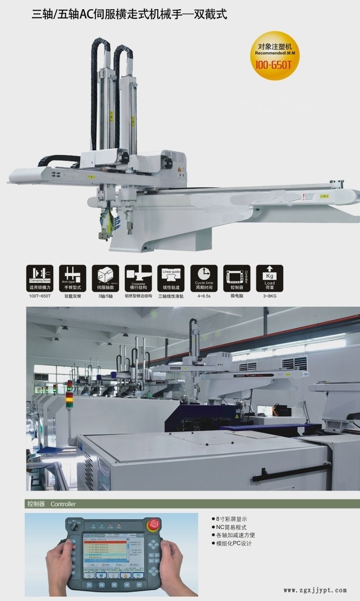 東莞快捷、便宜機(jī)械手廠家 伺服機(jī)械手 ZK-S800IS3示例圖5