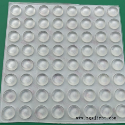 廠銷(xiāo) 透明膠墊 防滑緩沖墊片 半圓形腳墊 自粘玻璃膠粒 尺寸齊全