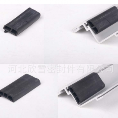 高壽命抗老化冷庫(kù)半埋門(mén)膠條半埋門(mén)D型膠條雙孔膠條3孔膠條橡膠條